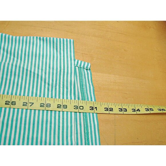 Peter Millar Mens Size XL Polo Shirt Mercerized Cotton Green Striped Patch HRF - Picture 9 of 12